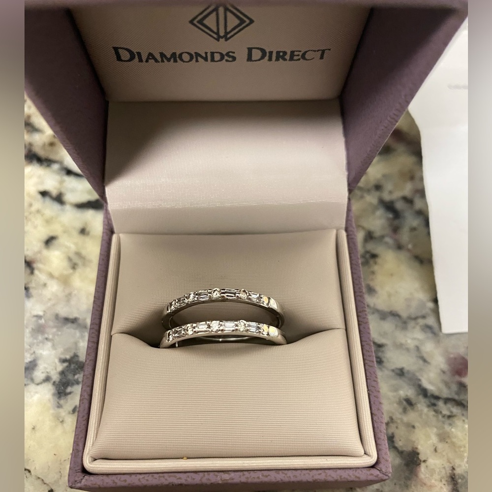 Diamond ring guard size 8